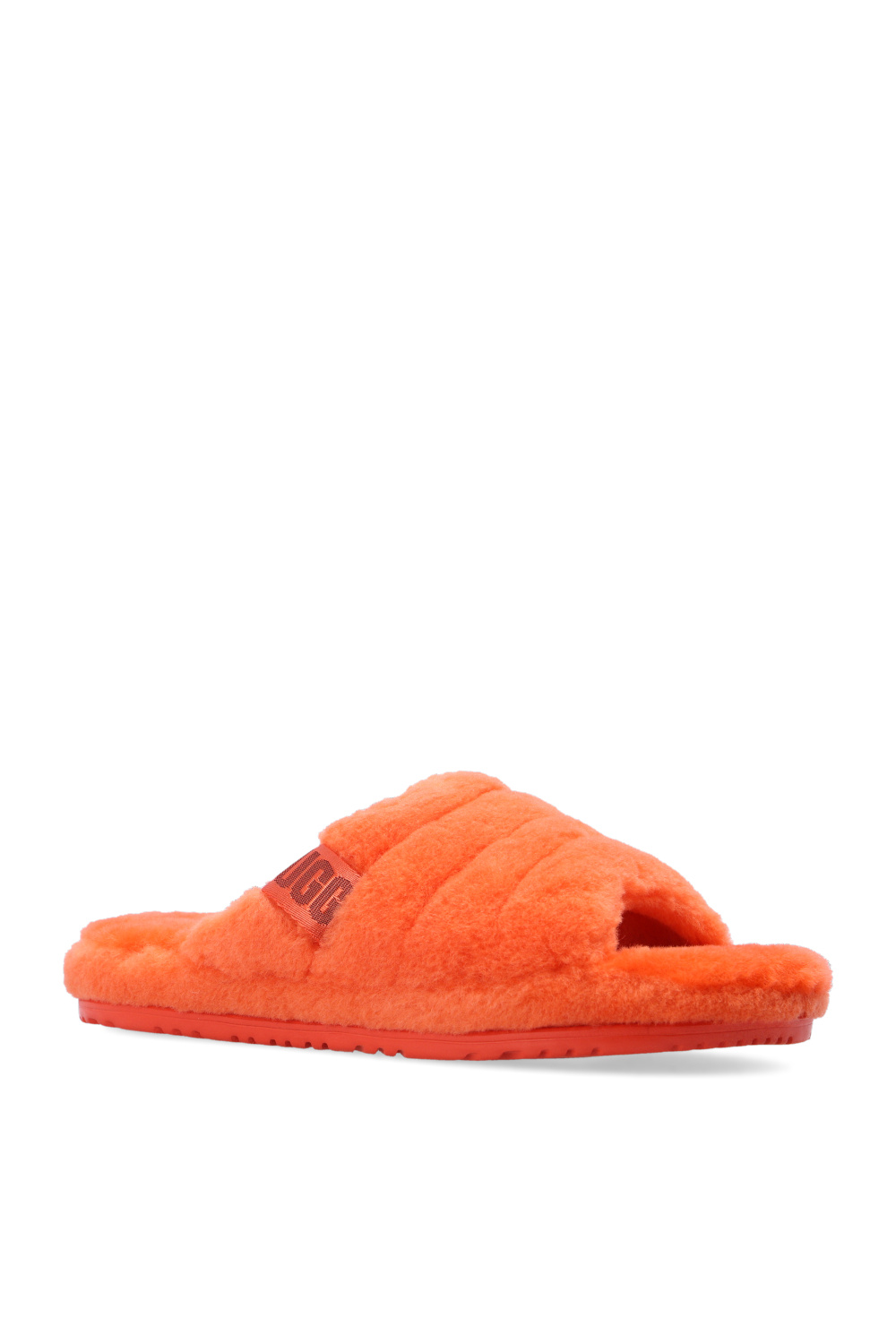 Orange deals ugg slides